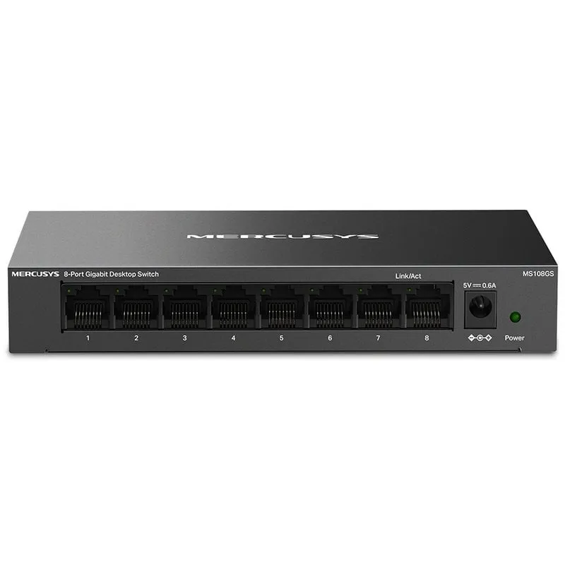 Switch Gigabit da tavolo Mercusys MS108GS 8 porte RJ-45 - immagine 1