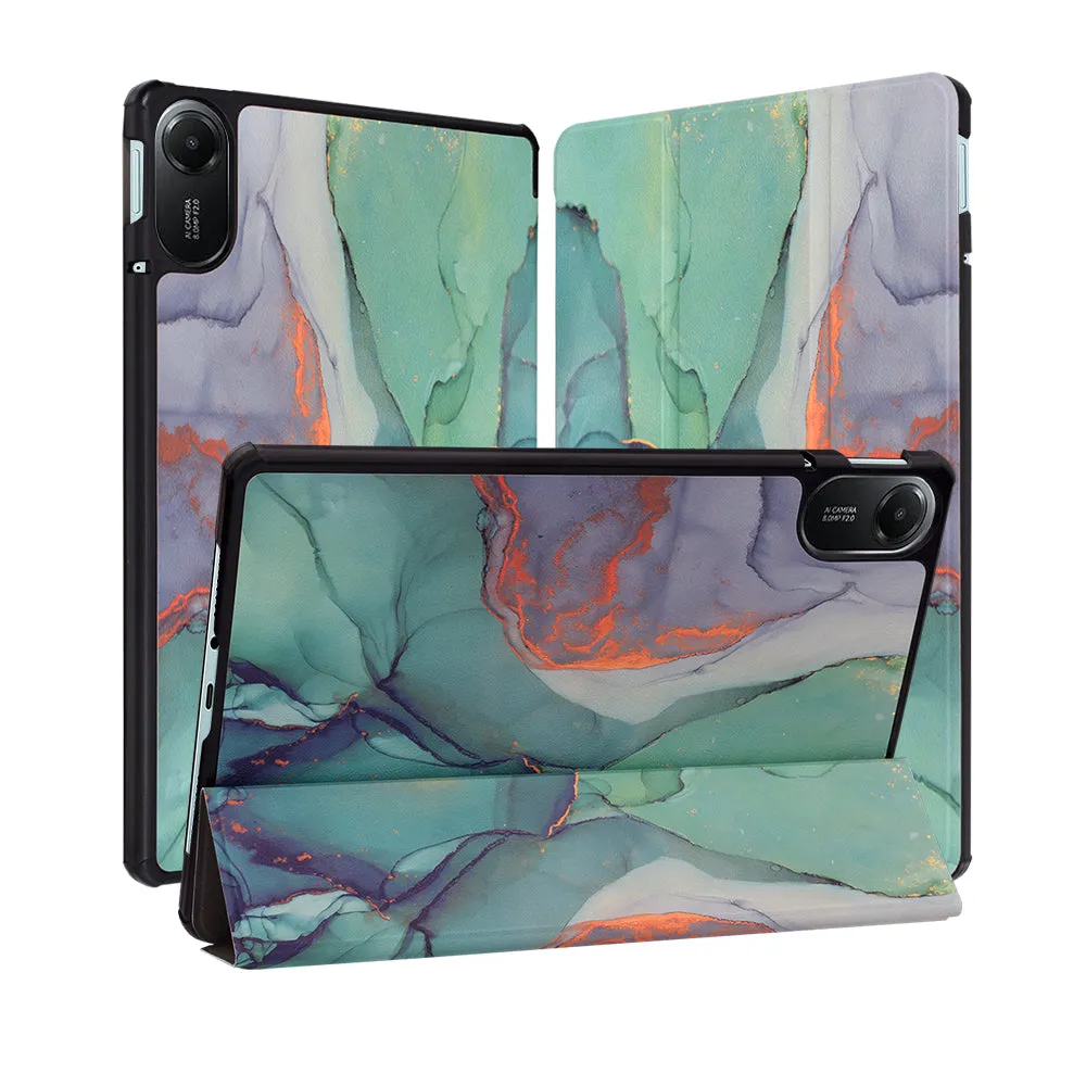 Custodia per Xiaomi Redmi Pad 2, Techsuit, FoldPro Green Time, Multicolore - immagine 1