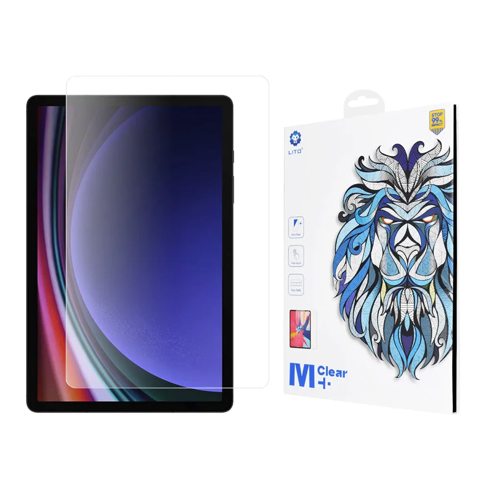 Pellicola protettiva per schermo Lito Classic per Samsung Galaxy Tab S9 FE / Tab S9, Vetro temperato, Full Glue, 2.5D - immagine 1