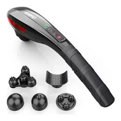 Massaggiatore corporeo Handheld Massager (Ricaricabile) Black PEU RF EM2018C BK - immagine 1