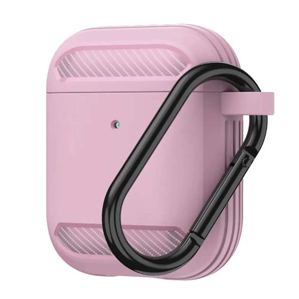 Custodia Techsuit Carbon per Apple AirPods Gen 2 / Gen 1, Rosa - immagine 1