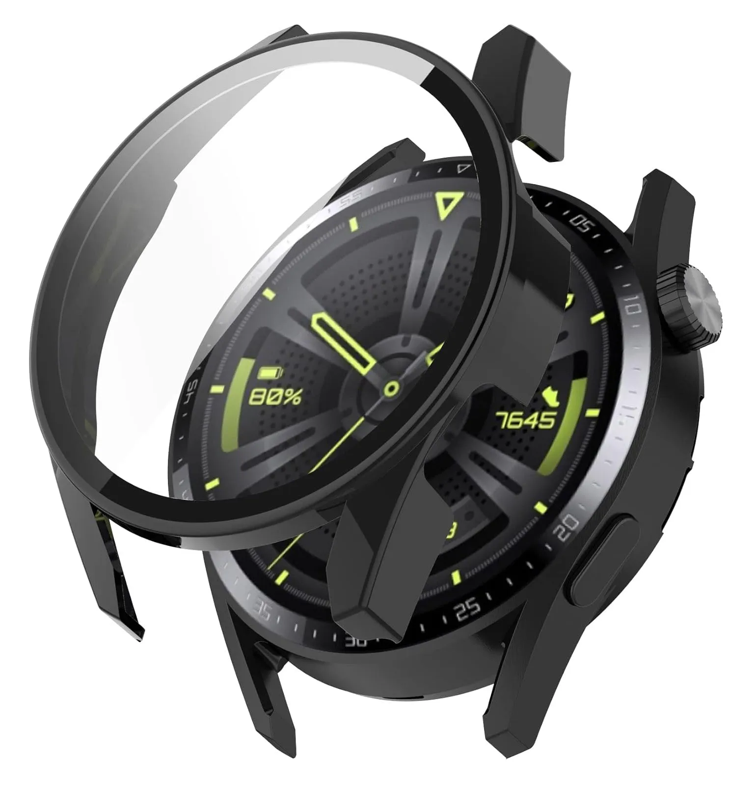 Custodia Techsuit Defense360 Pro per Huawei Watch GT 3 46mm, Nera - immagine 1