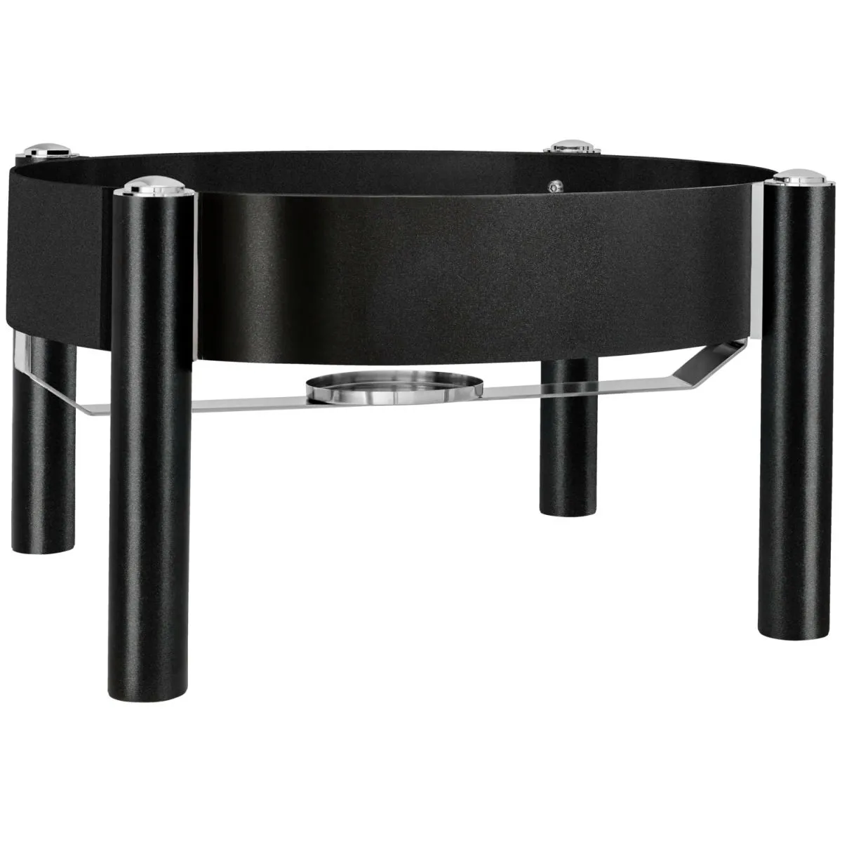 VEGA Struttura Chafing Dish Fenton rotondo; 44x44x24 cm (LxPxH); nero - immagine 1