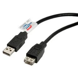 Cavo USB 2.0 Extension Black 0,8m RO11 02 8947 - immagine 1