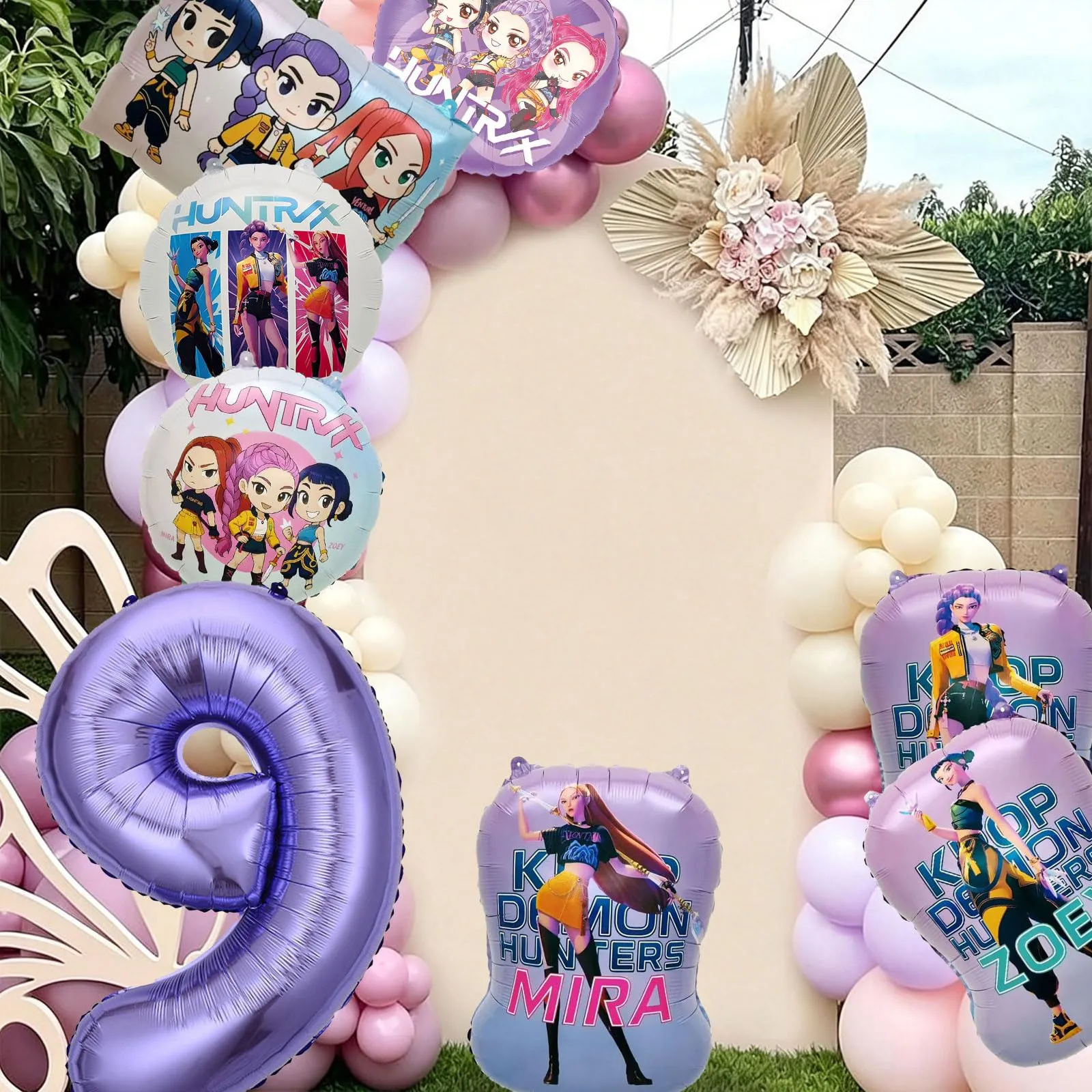 8pcs Kop Demo Huntr Palloncini in Alluminio per Elio, Decorazione Festiva per Compleanni e Feste per Bambini - immagine 5