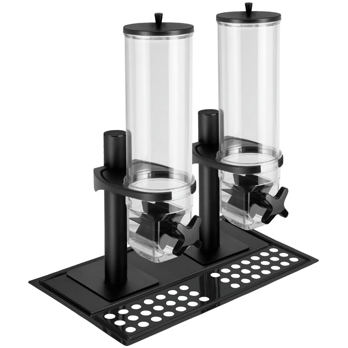 VEGA Dispenser cereali Hamshire doppio, GN 1/1, 2x 4l; 8 l, 53x32.5x56.2 cm (LxLxH); nero - immagine 1