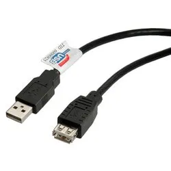 Cavo USB 2.0 Extension Black 1,8m RO11 02 8948 - immagine 1