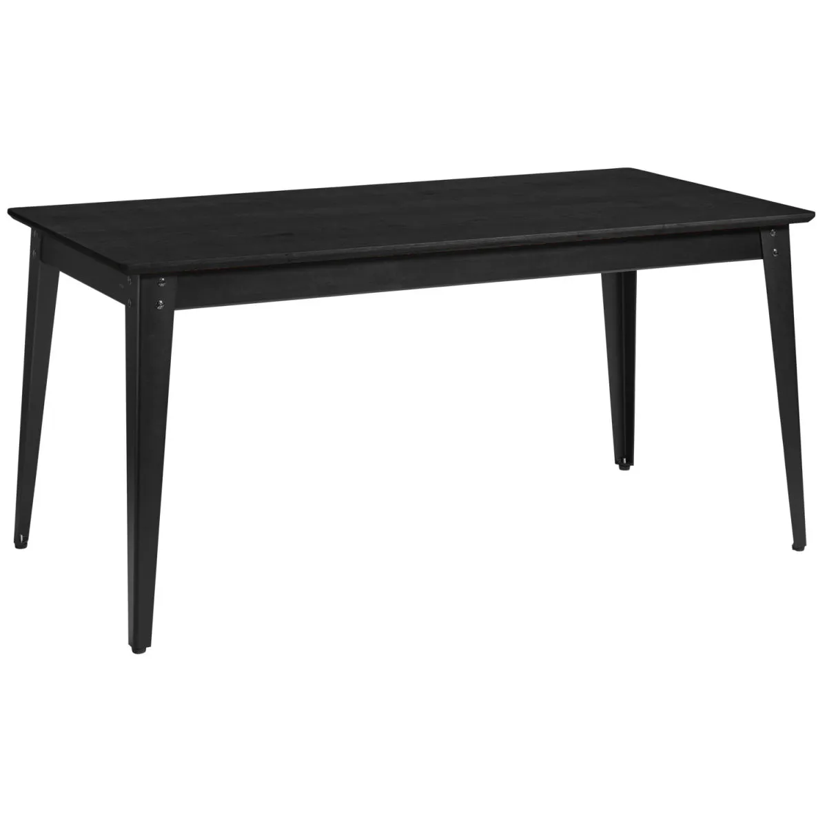 VEGA Tavolo Acerios; 160x80x76 cm (LxLxH); Piano tavolo nero, struttura nero; rettangolare - immagine 1