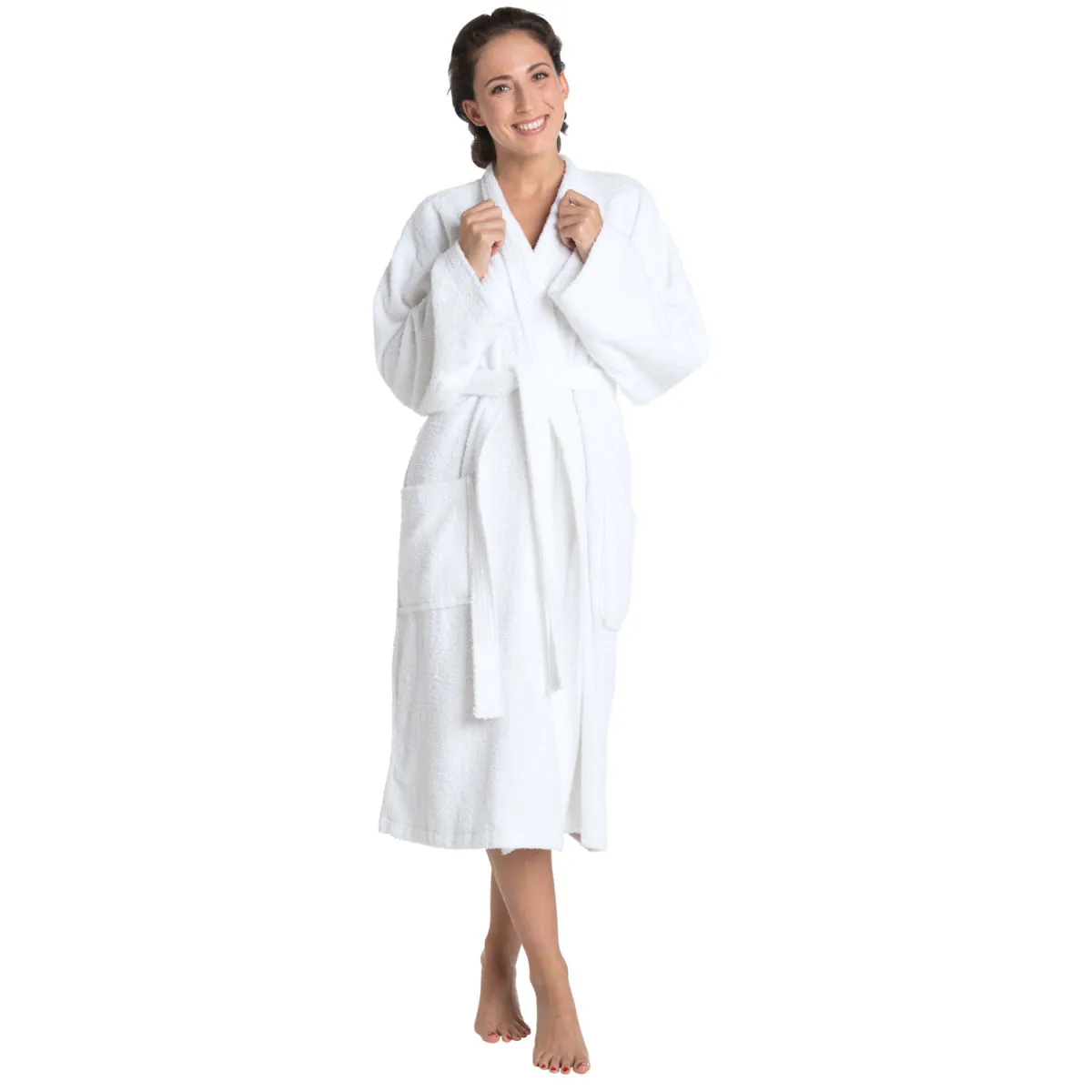 PULSIVA Accappatoio Oreon; Taglia XS/S; bianco - immagine 1