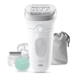 Epilatore SILK EPIL 7 Skin Spa (Ricaricabile) White e Silver SE7 081 - immagine 1