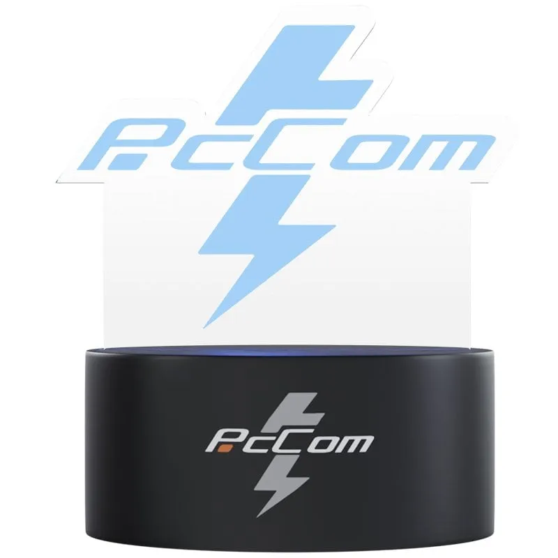 Lampada da tavolo PcCom LED Logo RGB - immagine 1