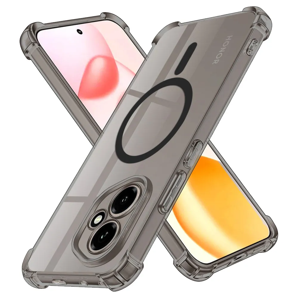 Custodia MagSafe per Honor X6b, Techsuit, Shockproof Clear, Fumè - immagine 1