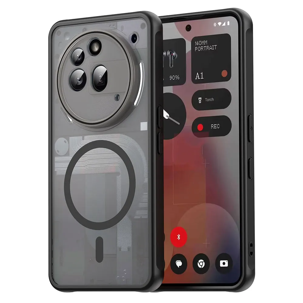 Custodia MagSafe per Nothing Phone (3a) Pro, Techsuit, HaloFrost II, Nera - immagine 1