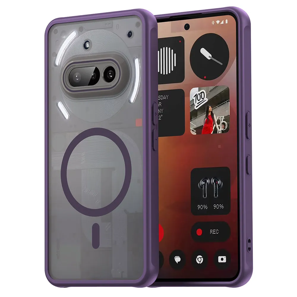 Custodia MagSafe per Nothing Phone (3a), Techsuit, HaloFrost II, Viola - immagine 1