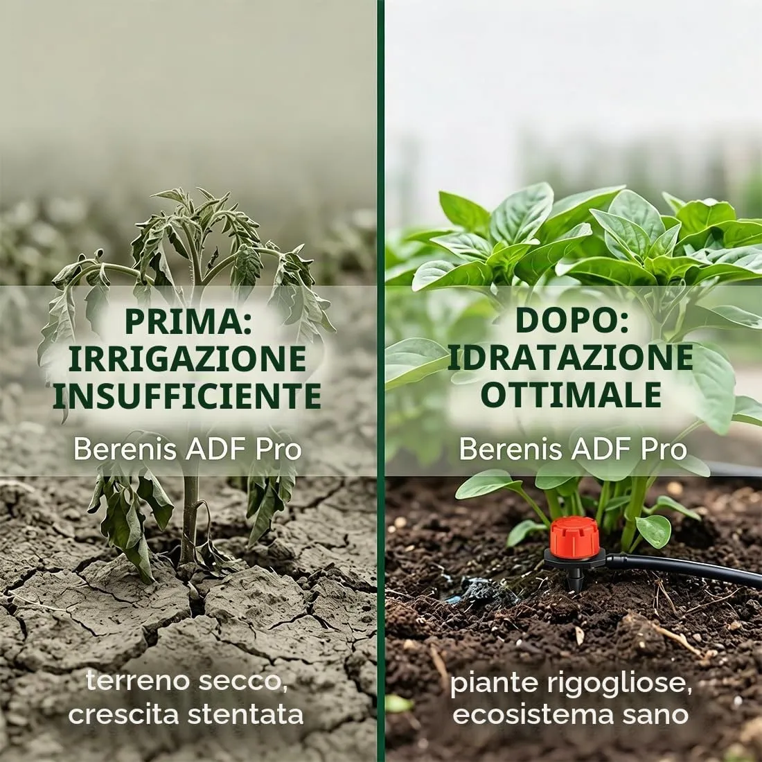 OISJHW 50 Pezzi Goccia a Irrigazione Regolabile, 360 Gradi Gocciolatore di Emettitore Micro Gocciolatori Sprinkler Sistema di Irrigazione Micro Gocciolatore Otto Fori - immagine 4