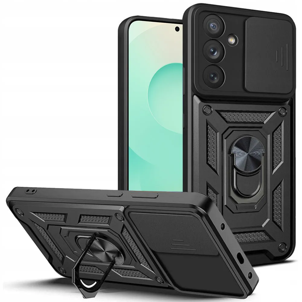 Custodia per Samsung Galaxy S25 FE, Techsuit, CamShield, Nera - immagine 1