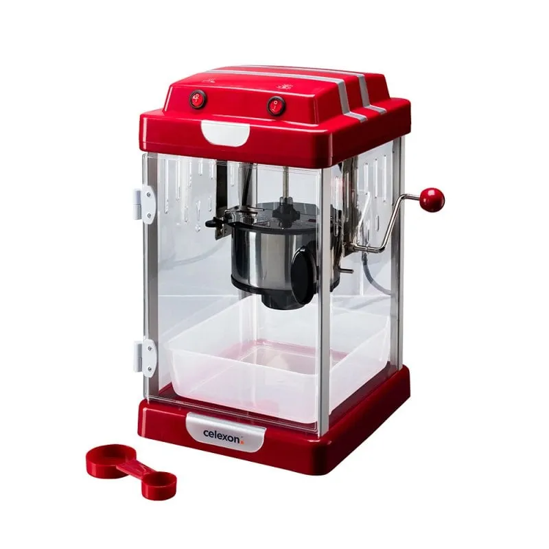 Celexon CP1000 macchina per popcorn Trasparente, Rosso, Bianco 350 W - immagine 1