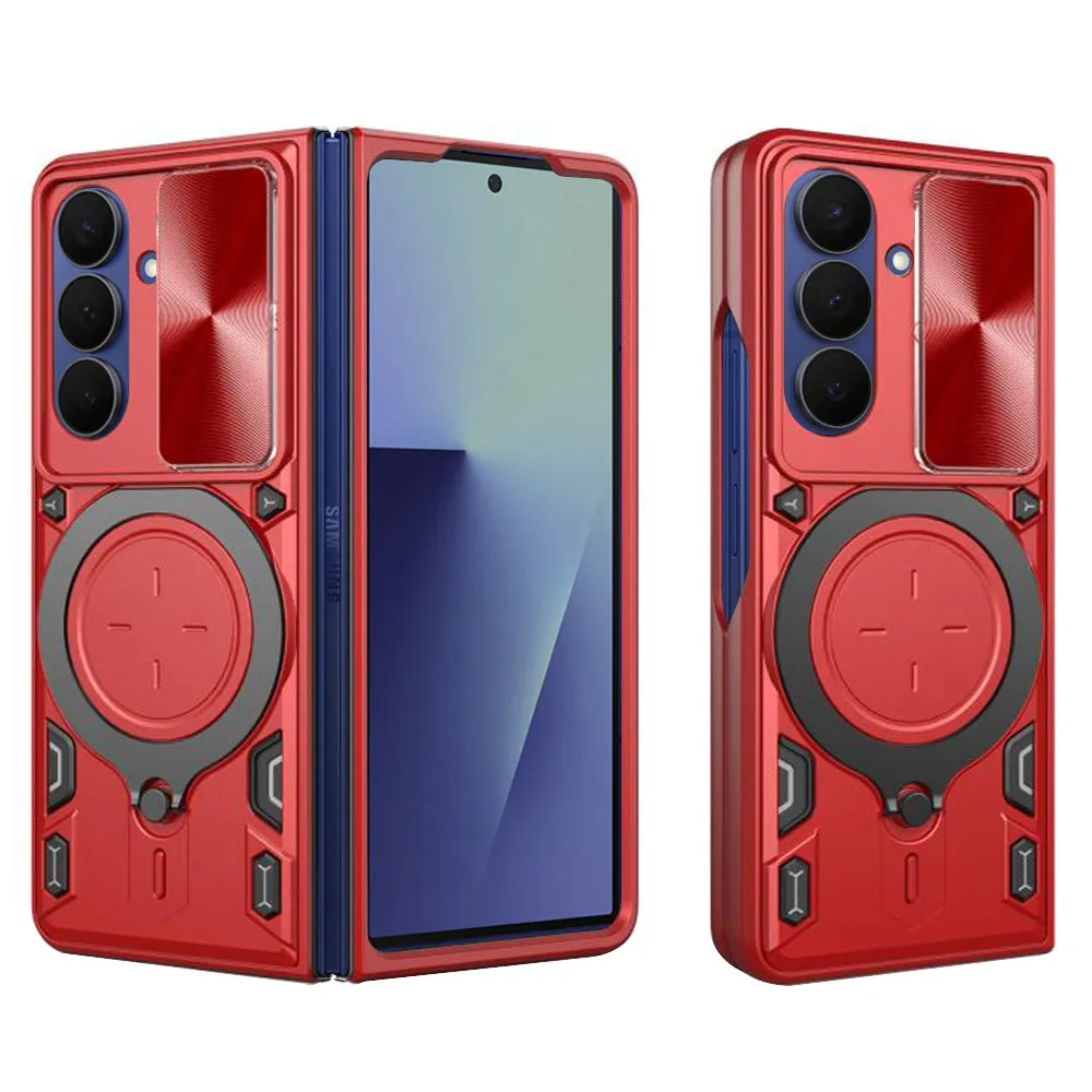 Custodia per Samsung Galaxy Z Fold7 F966, Techsuit, CamGuard Pro, Rossa - immagine 1