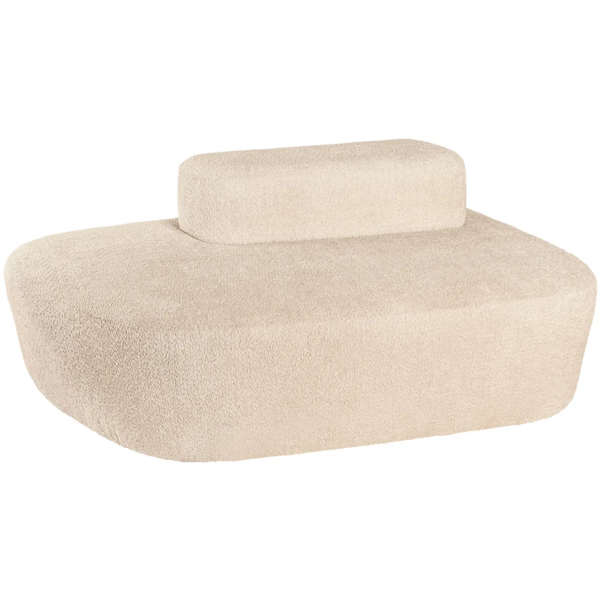 VEGA Divano Norsk tessuto bouclé; 154x106x70 cm (LxPxH); beige - immagine 1