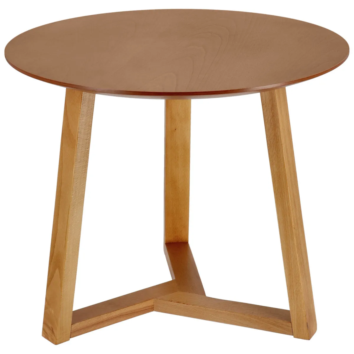 VEGA Tavolino Melena; 50.5x60 cm (HxØ); marrone chiaro; rotonda - immagine 1