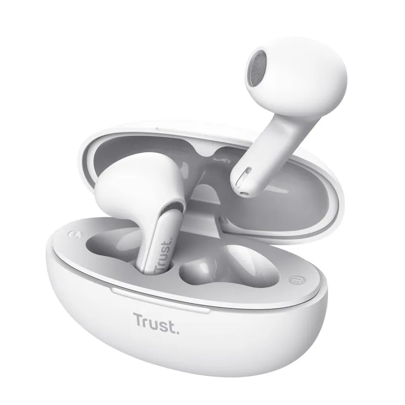 Affidati alle cuffie Bluetooth Yavi ENC con custodia di ricarica/bianco - immagine 1