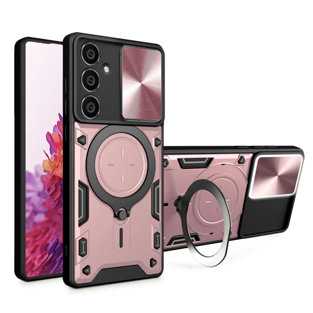 Custodia per Samsung Galaxy A54 A546, Techsuit, CamGuard Pro, Rosa Oro - immagine 1