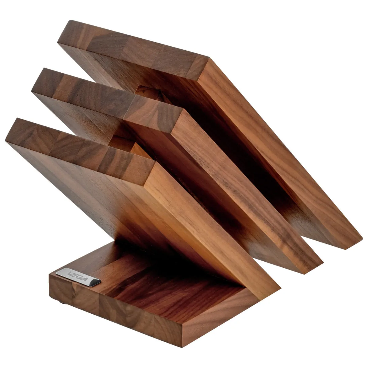 VEGA Ceppo per coltelli Dante; 23.5x12.5x21 cm (LxLxH); noce naturale - immagine 1