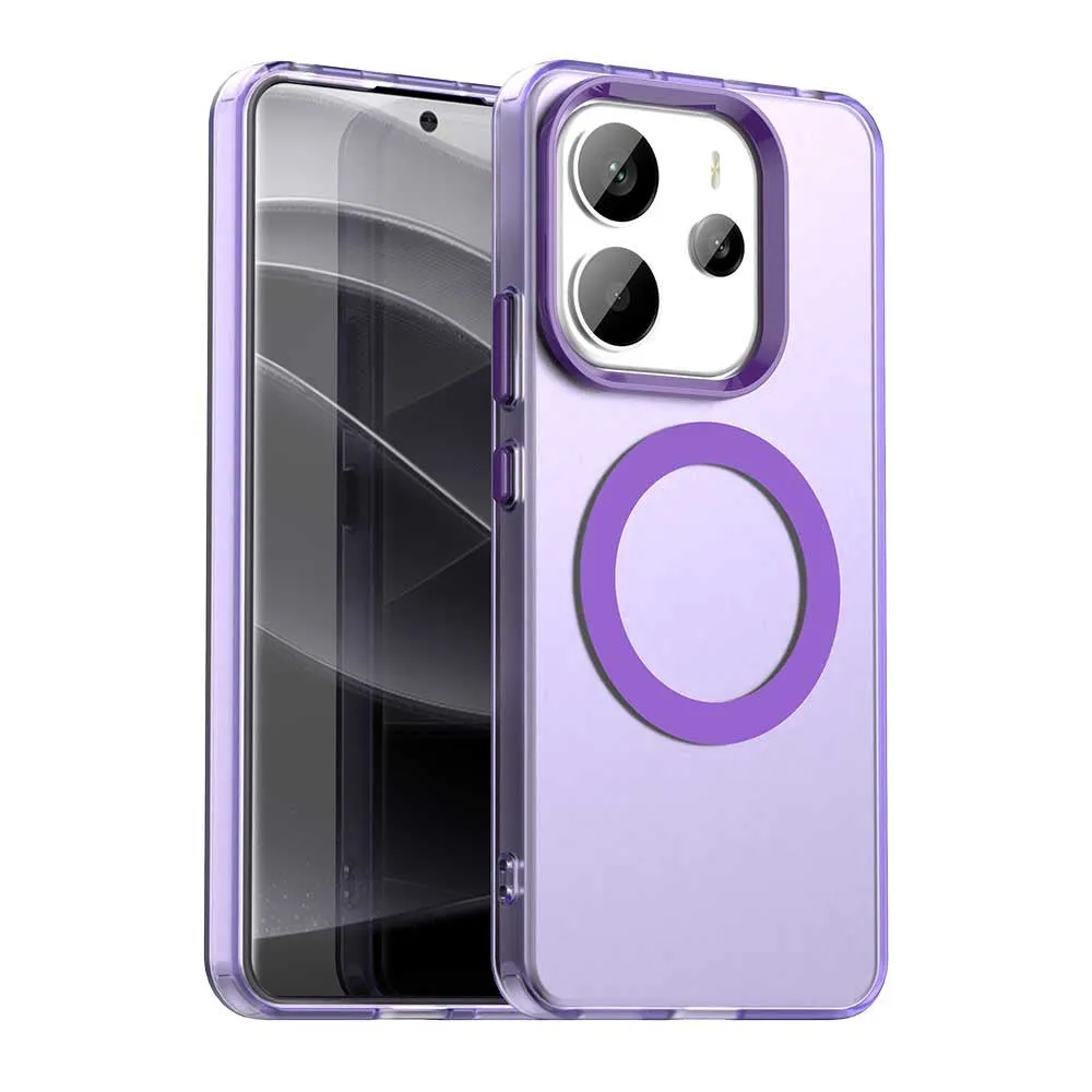Custodia MagSafe per Xiaomi Redmi Note 14 4G (Regionale), Techsuit, CandyCase, Viola - immagine 1