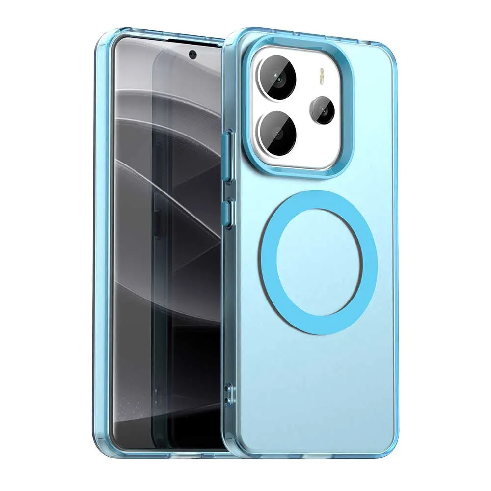 Custodia MagSafe per Xiaomi Redmi Note 14 4G (Regionale), Techsuit, CandyCase, Blu - immagine 1