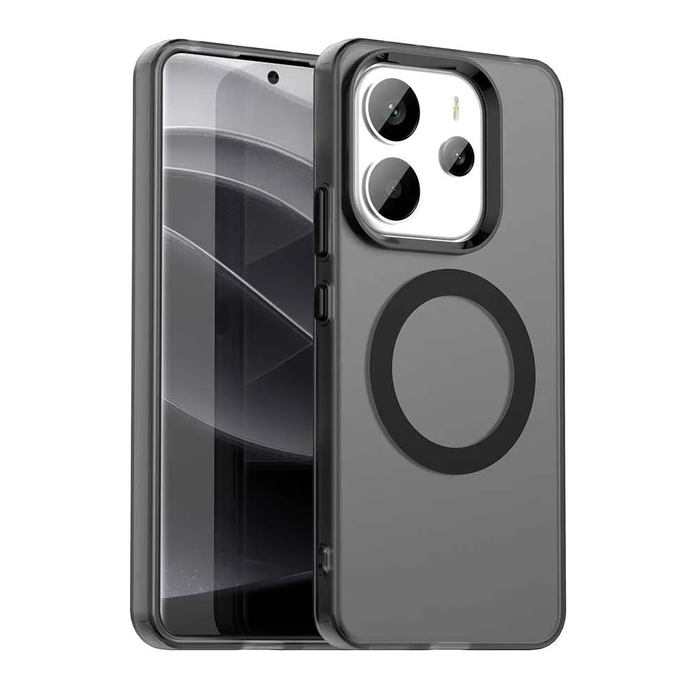 Custodia MagSafe per Xiaomi Redmi Note 14 4G (Regionale), Techsuit, CandyCase, Nera - immagine 1
