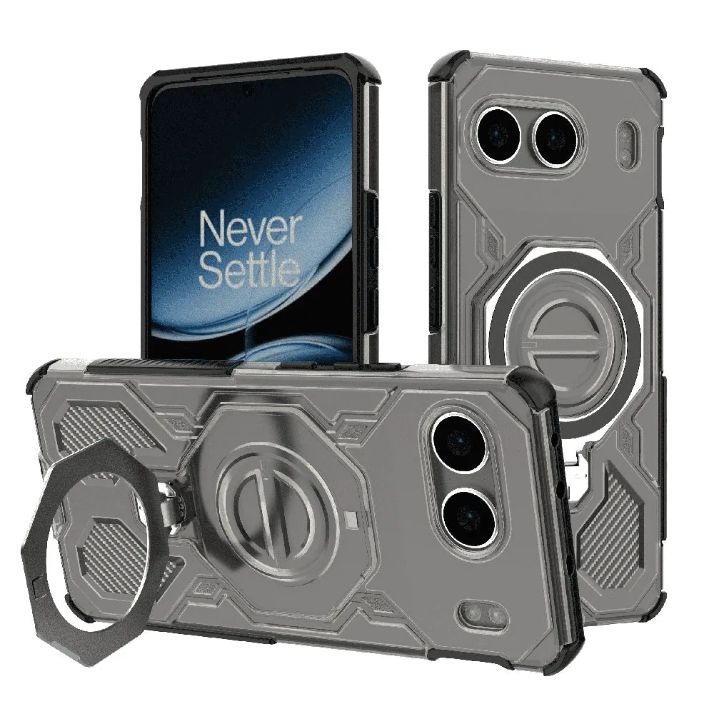 Custodia per OnePlus Nord 4, Techsuit, Carbon Shield Pro, Fumo - immagine 1
