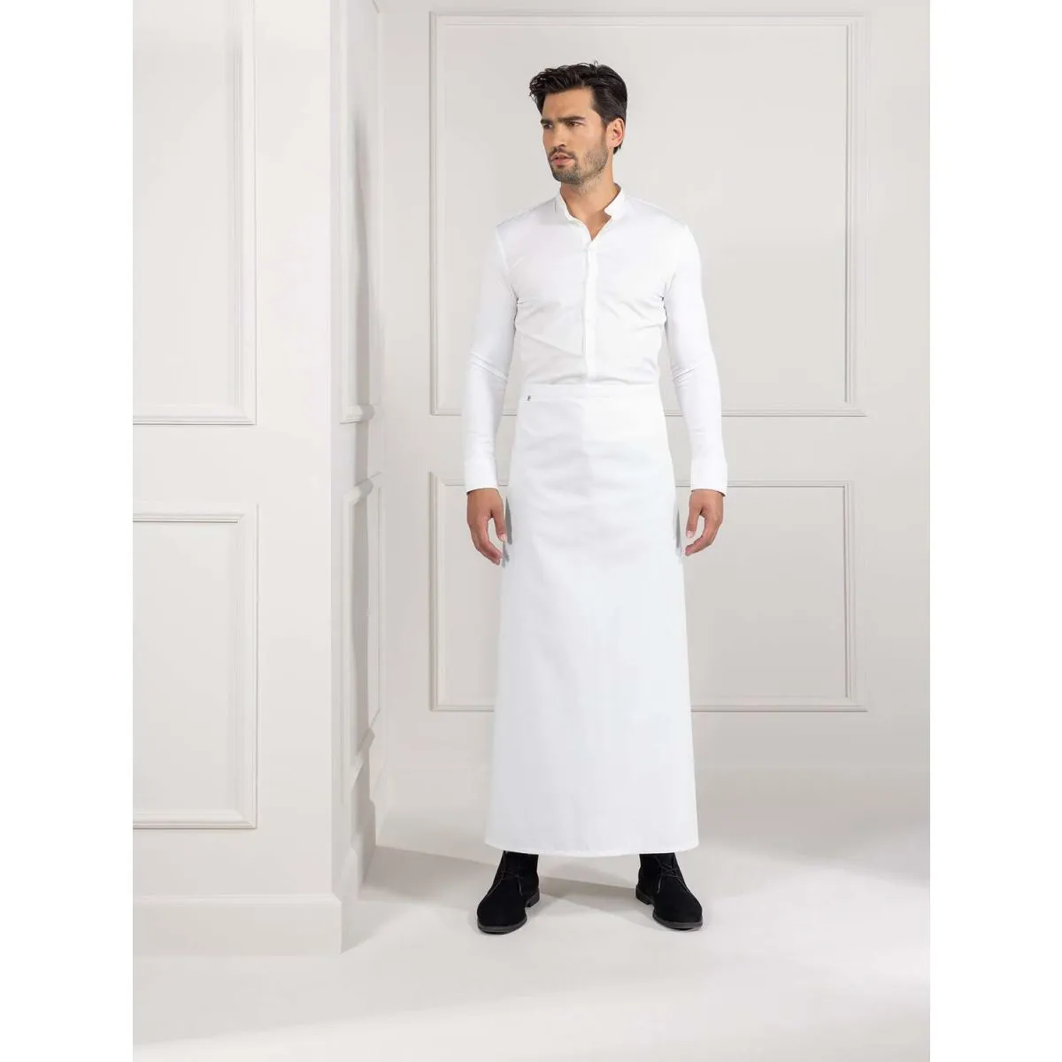 Le Nouveau Chef Grembiule da bistrot Austin; 100x100 cm (LxL); bianco - immagine 1