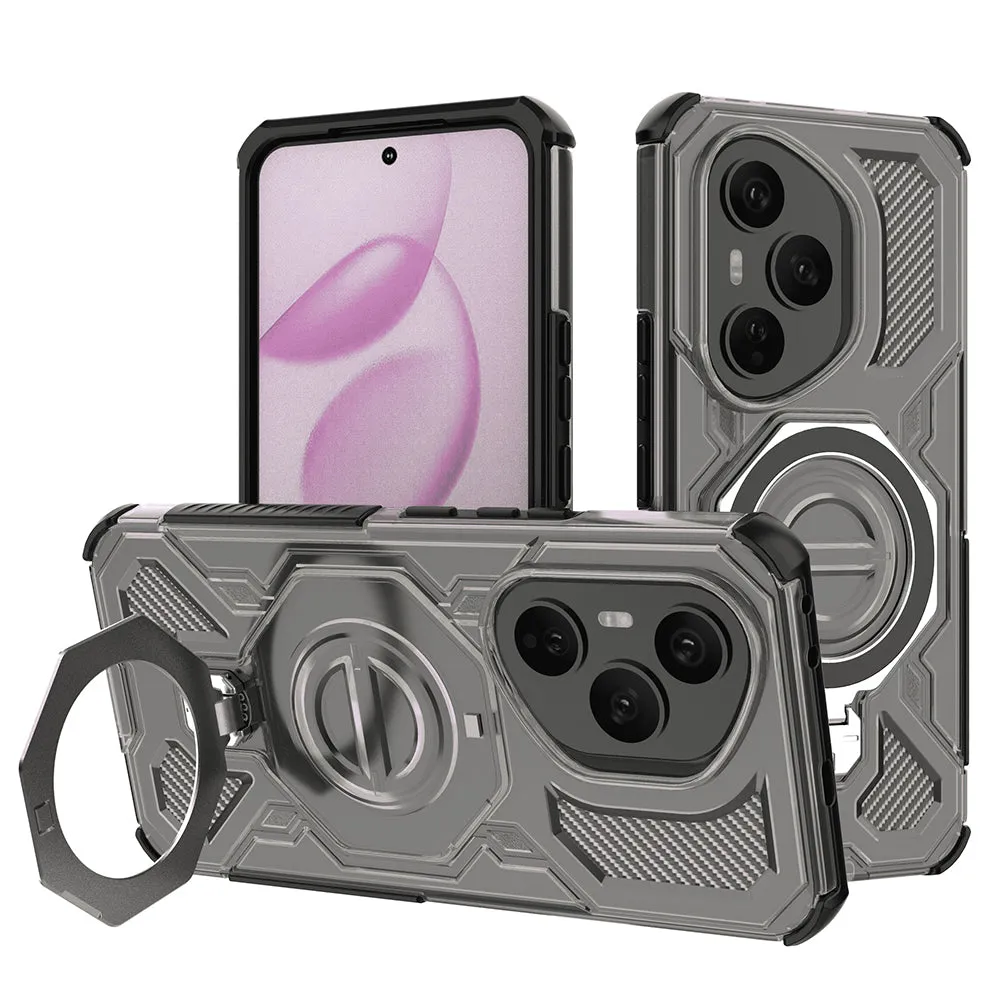 Custodia per Honor 400 Pro, Techsuit, Carbon Shield Pro, Fumo - immagine 1