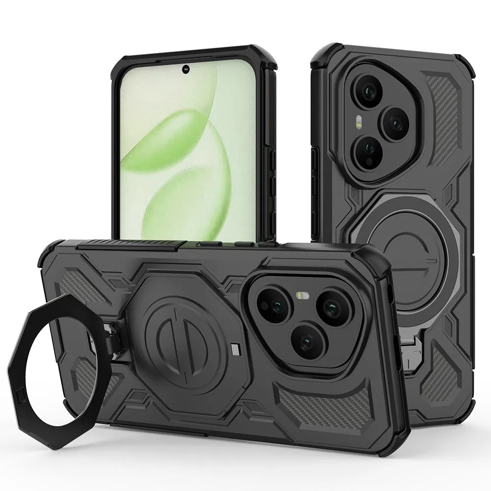 Custodia per Honor 400 Pro, Techsuit, Carbon Shield Pro, Nera - immagine 1