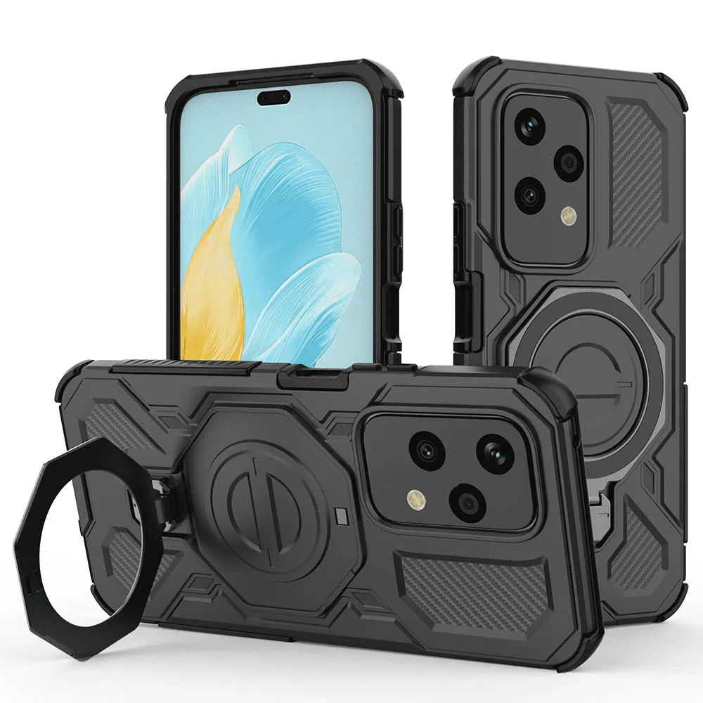Custodia per Honor 200 Lite, Techsuit, Carbon Shield Pro, Nera - immagine 1