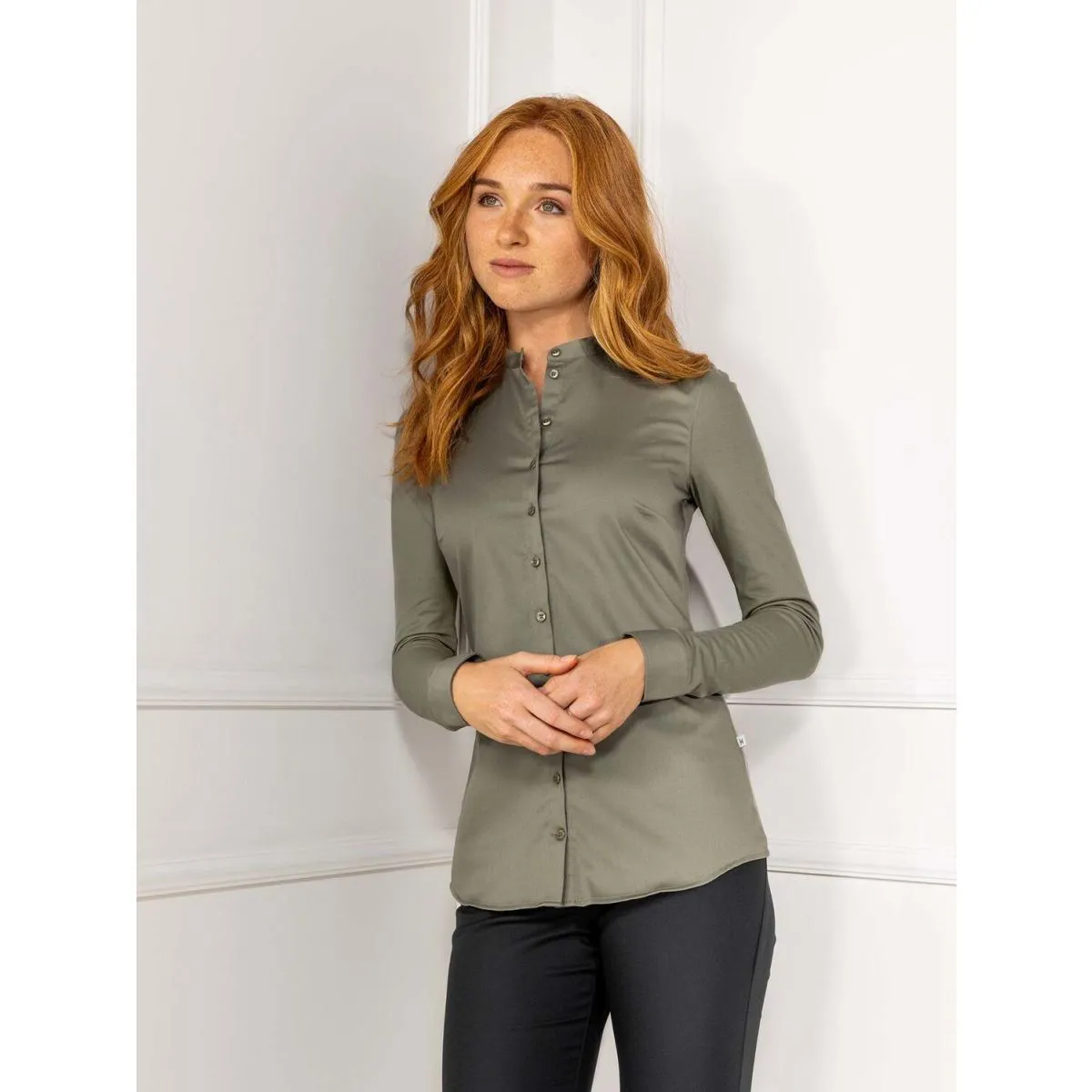 Le Nouveau Chef Camicetta Lisa; Taglia XL; verde - immagine 1