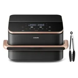 Friggitrice ad aria (6in1) 2800W (10Lt) Dual Blaze Twinfry Chef Edition Dark gray e Rose gold KAAPAFCSSEU0204Y - immagine 1