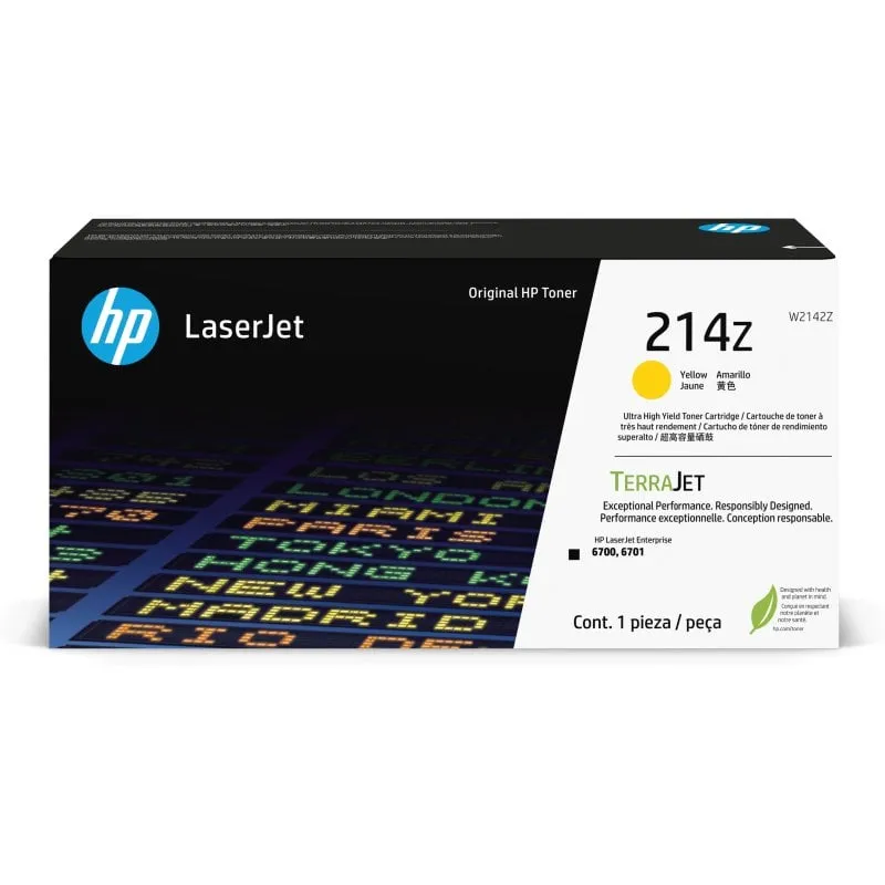 Cartuccia toner giallo originale LaserJet HP 214Z - immagine 1