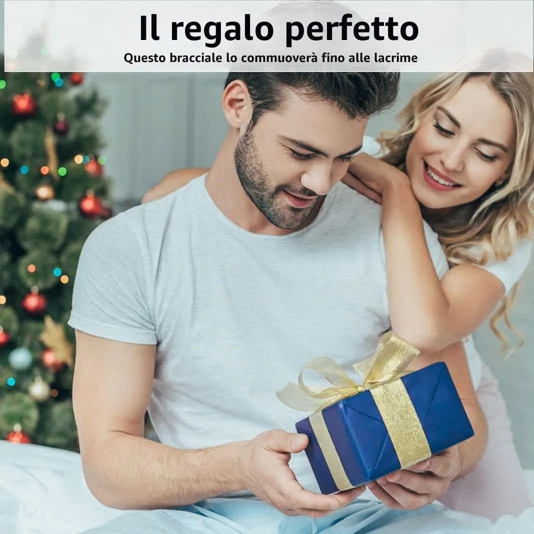 Gkmamrg Bracciale da uomo in pelle nera con cinturino in pelle Braccialetto intrecciata, in vera pelle intrecciata 22.5cm (Moderno) - immagine 8