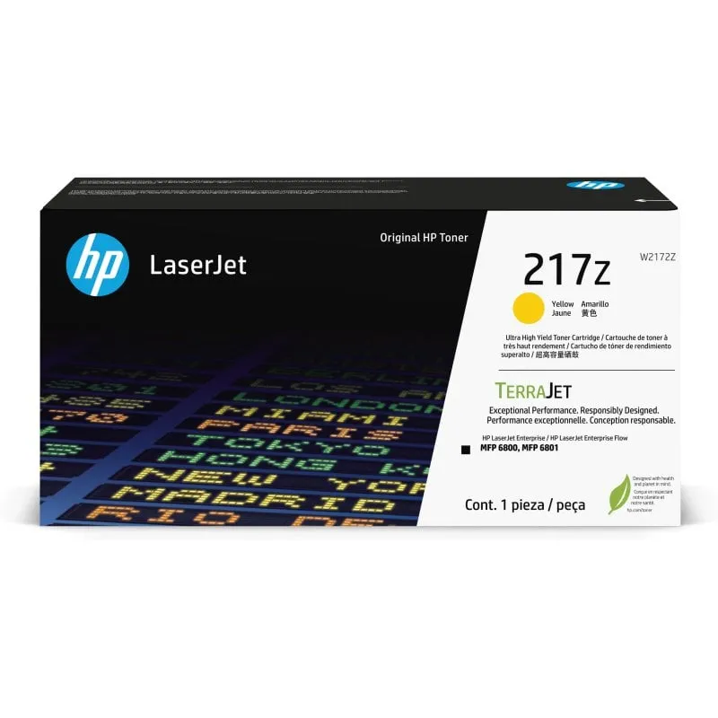 Cartuccia toner giallo originale LaserJet HP 217Z - immagine 1