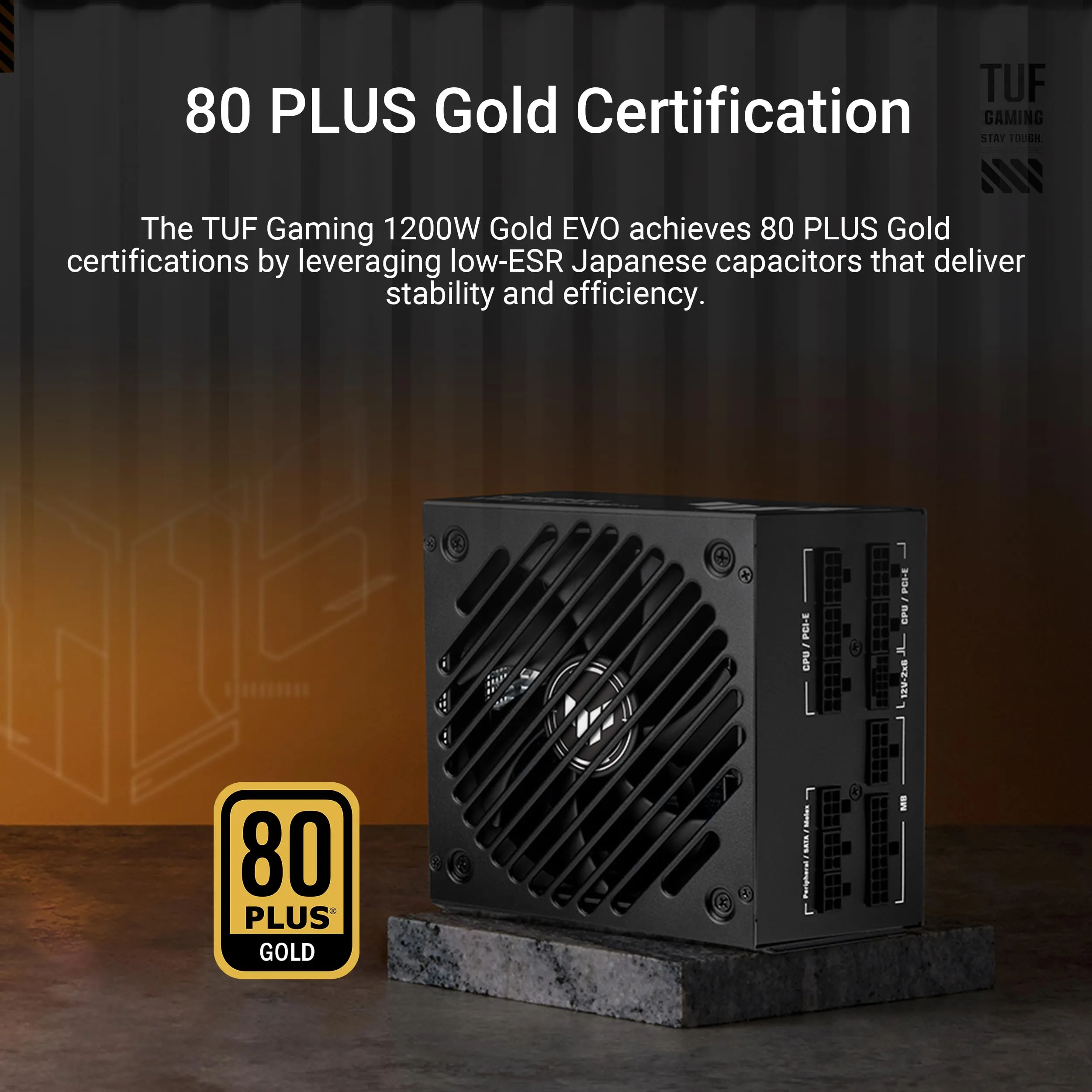ASUS TUF GAMING 1200W GOLD EVO, Alimentatore Modulare per PC, Nero - immagine 4