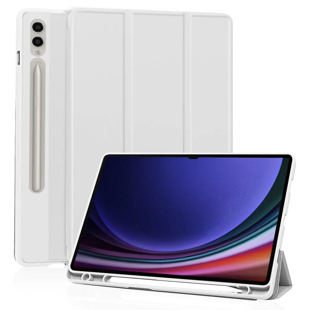 Custodia per Samsung Galaxy Tab S10 Ultra / Tab S9 Ultra, Techsuit, Flex Trifold, Grigio - immagine 1