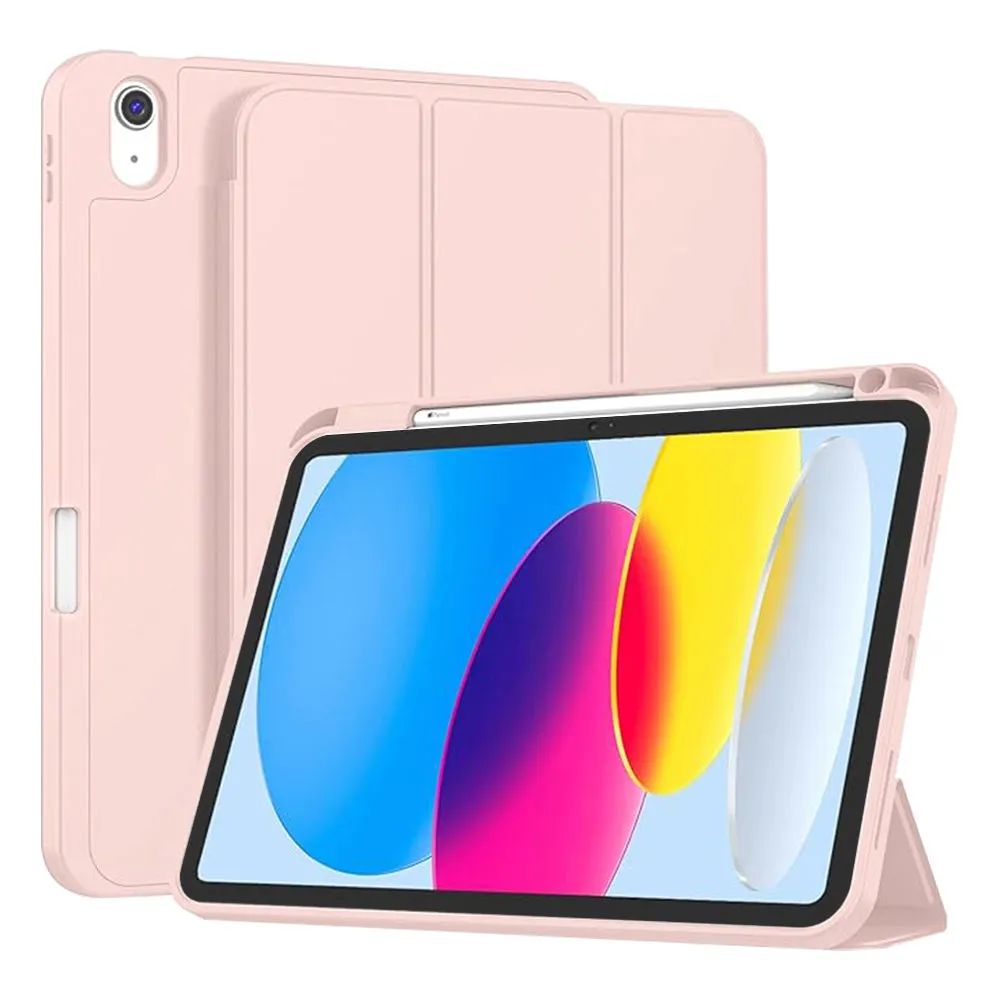 Custodia per Apple iPad (2025) / (2022), Techsuit, Flex Trifold, Rosa - immagine 1