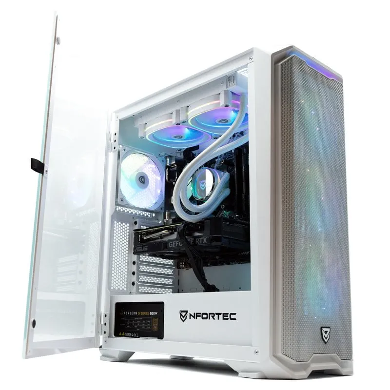 PcCom Ready AMD Ryzen 7 5800X / 32 GB / 1 TB SSD / RTX 4060 Ti + Windows 11 Home - Bianco - immagine 1