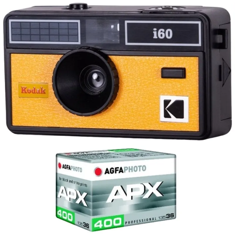Kodak Pack Kodak i60 Fotocamera analogica riutilizzabile + pellicola gialla ISO 400 da 36 pose - immagine 1