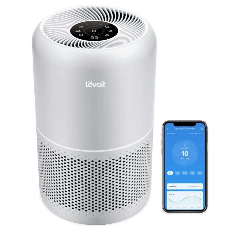 Purificatore d'aria Levoit Core 300S Pro HEPA 3 stadi WiFi 50 m² 22 dB Ionizzatore - immagine 1