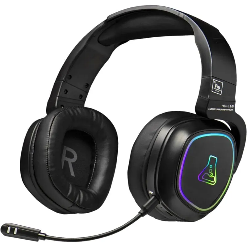 Cuffie da gioco wireless RGB Promenthium di G-Lab Korp per PS5/PC - immagine 1