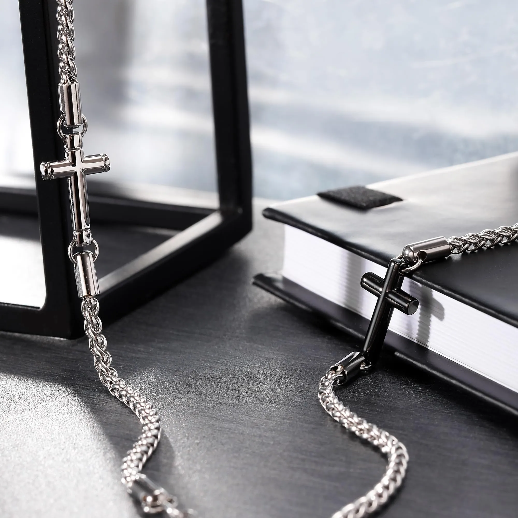Morellato Cross Collana Uomo in Acciaio, IP nero - SKR61 - immagine 6
