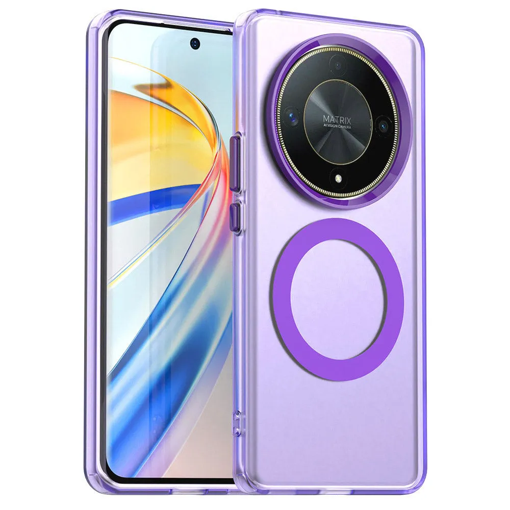 Custodia MagSafe per Honor Magic6 Lite, Techsuit, CandyCase, Viola - immagine 1