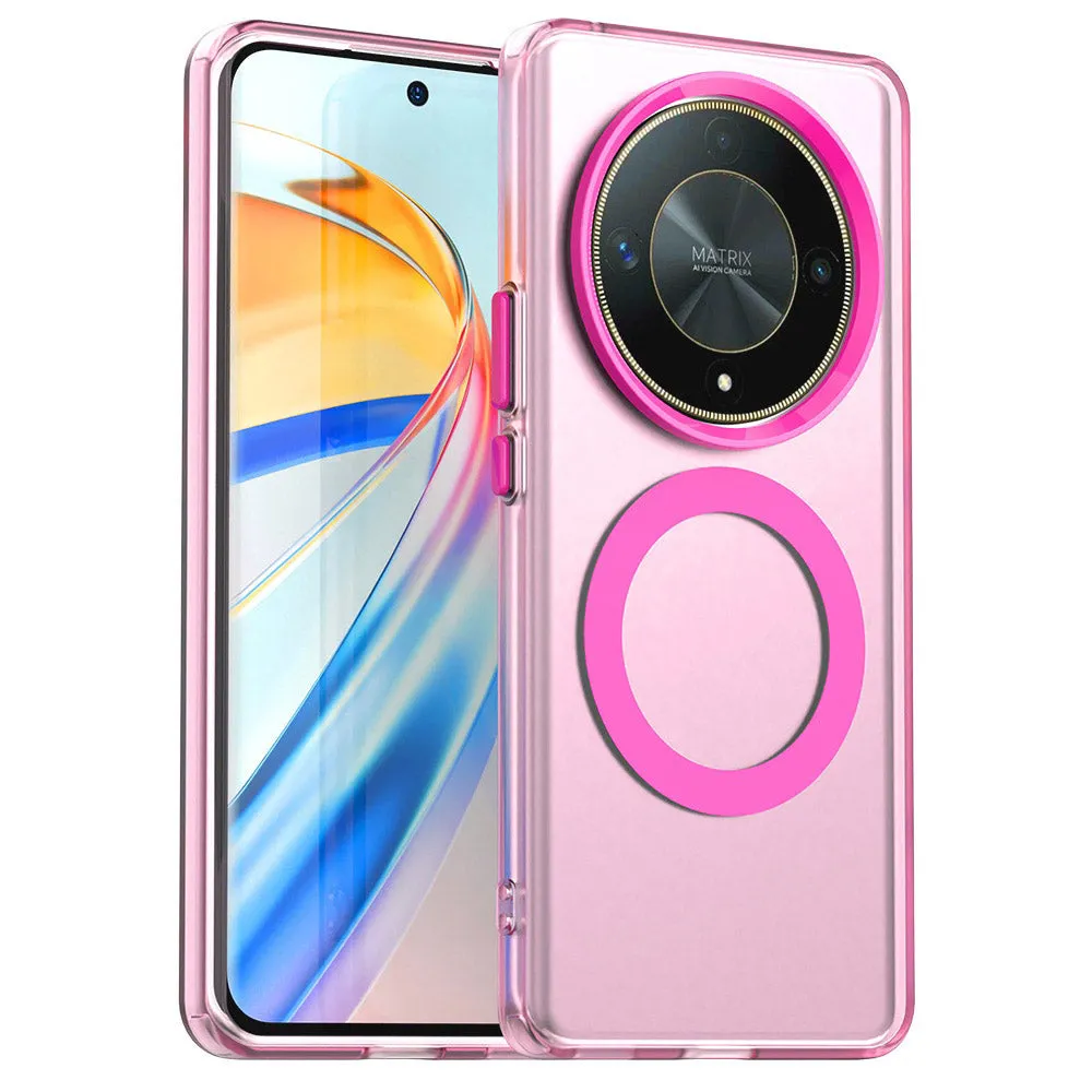 Custodia MagSafe per Honor Magic6 Lite, Techsuit, CandyCase, Rosa - immagine 1